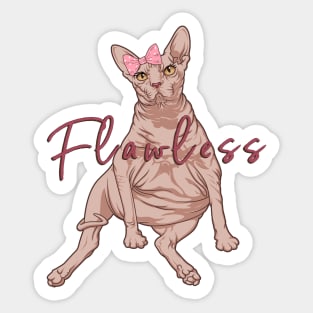 Flawless Sphynx Cat Sticker